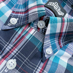 Camisa Harriot - Azul/Rojo