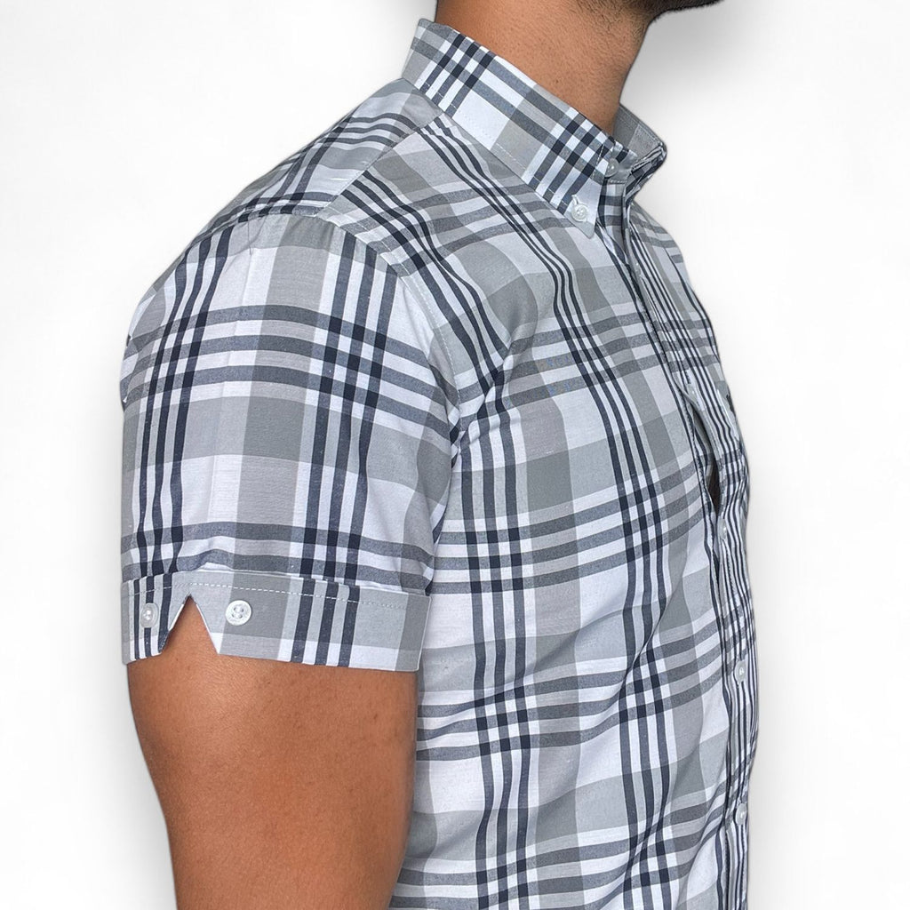 Camisa Harriot - Gris/blanco