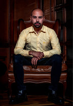 Camisa Specter - (Amarillo/blanco)