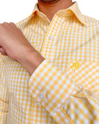 Camisa Specter - (Amarillo/blanco)