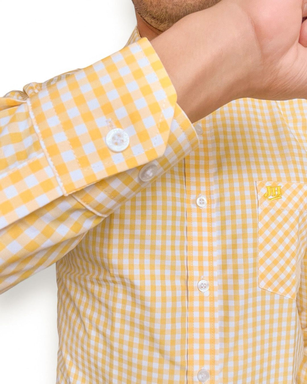 Camisa Specter - (Amarillo/blanco)