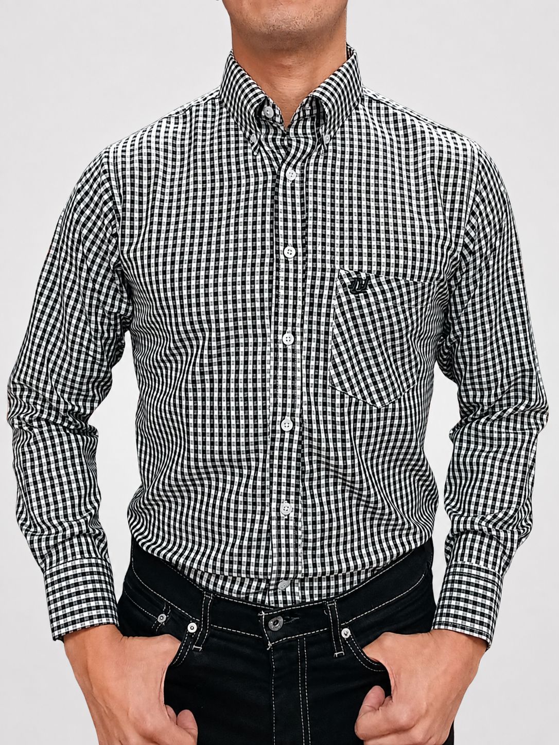 Thompson Shirt (Black/white)