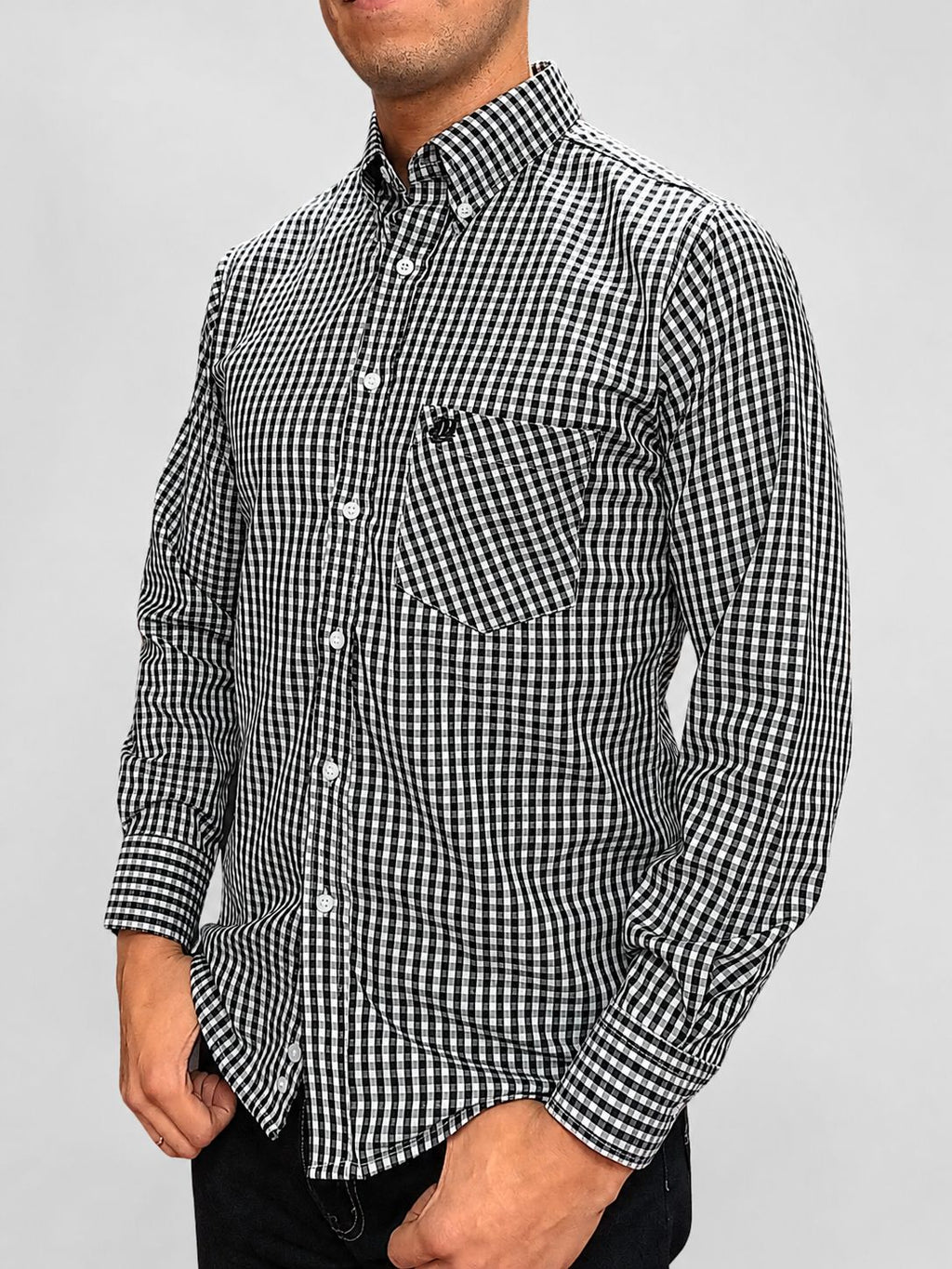 Thompson Shirt (Black/white)
