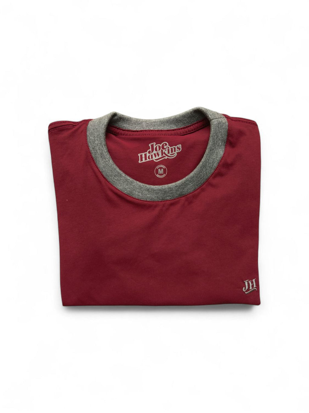 Camiseta Ringer - Vino y gris