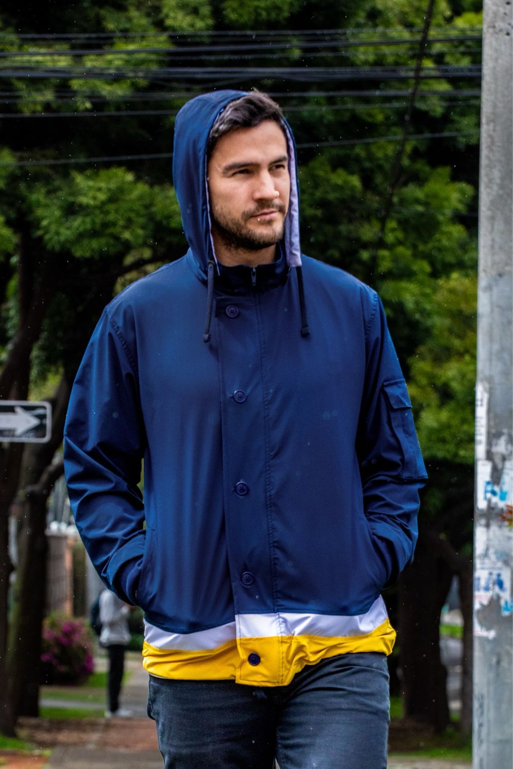 Chaqueta rompevientos ECO - Deep Blue