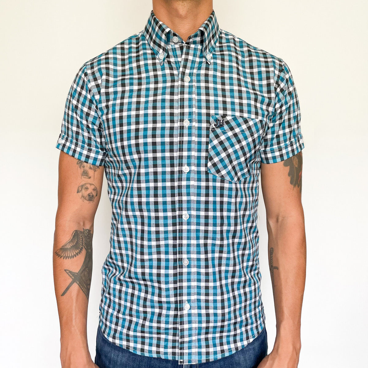 Harriot - (Petrol Blue/Black/White)