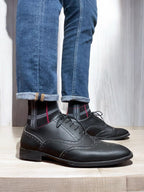 Medias Tartán - Negro/gris