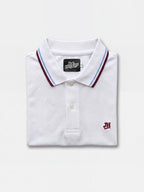 JH Polo - White/Blue and Wine