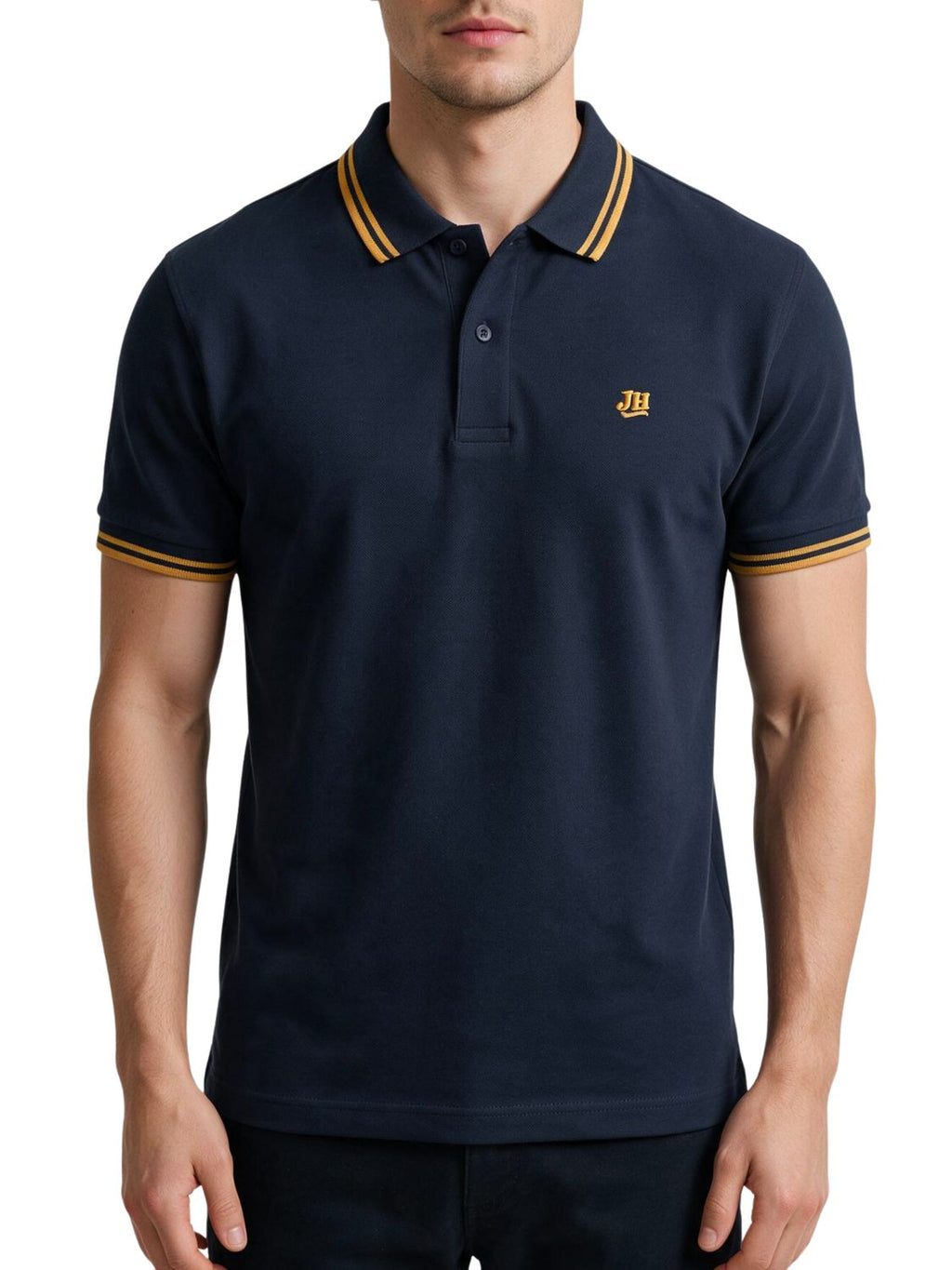 Polo JH - Navy/ocre
