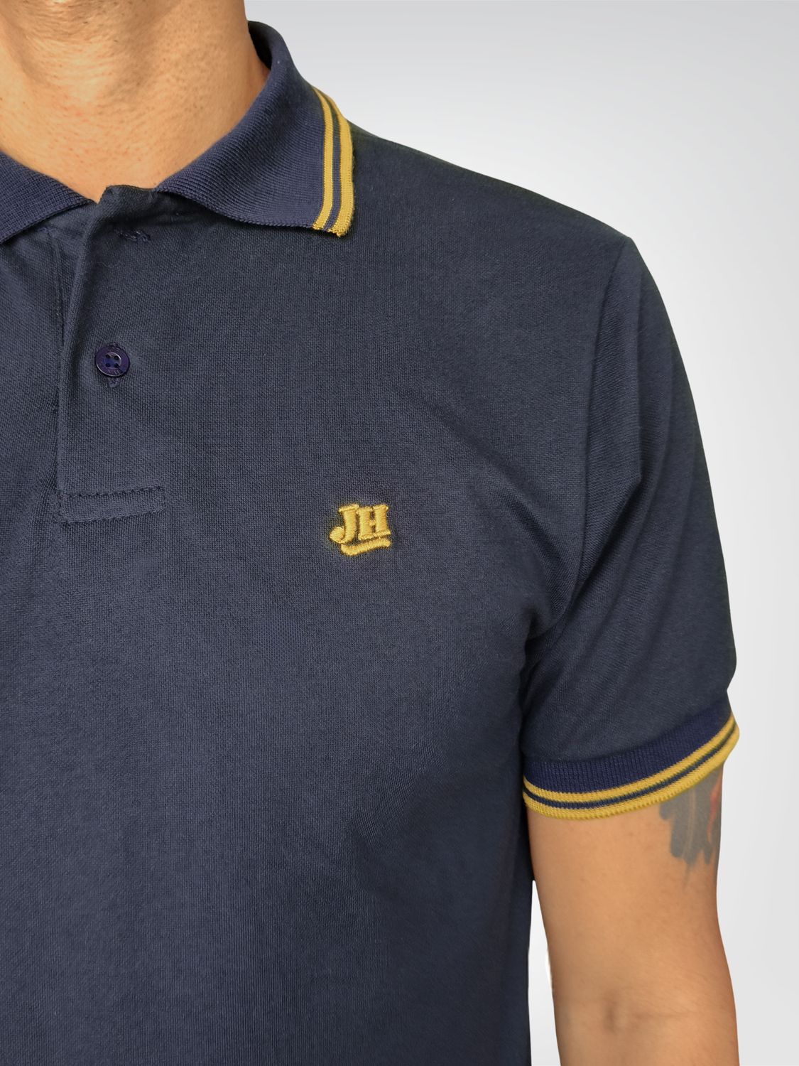 Polo JH - Navy/ocre