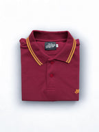 JH Polo - Burgundy/Ochre