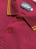 JH Polo - Burgundy/Ochre