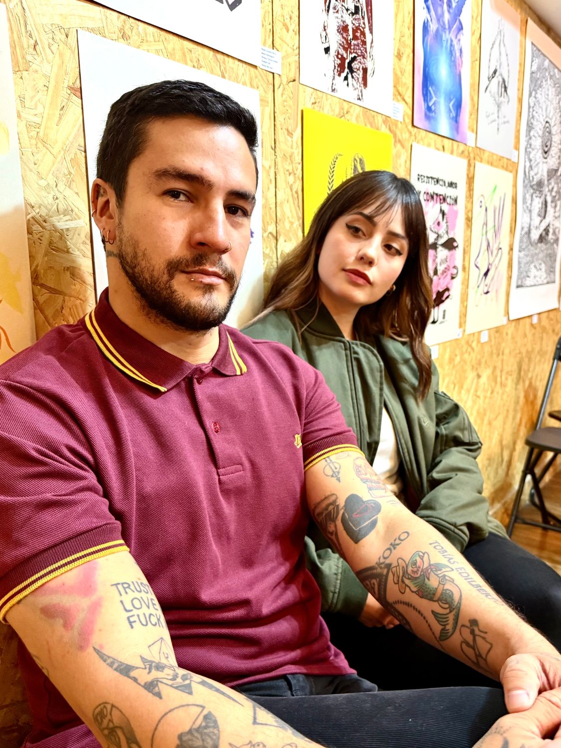 JH Polo - Burgundy/Ochre