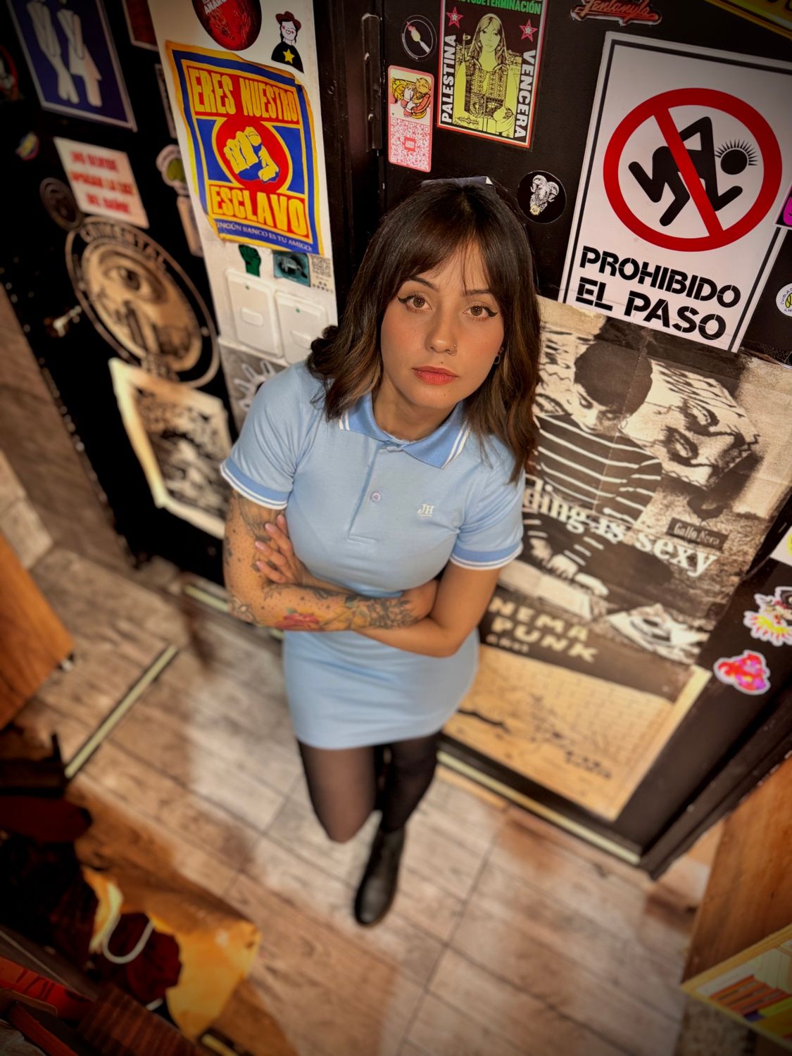 Vestido Polo JH - Azul cielo