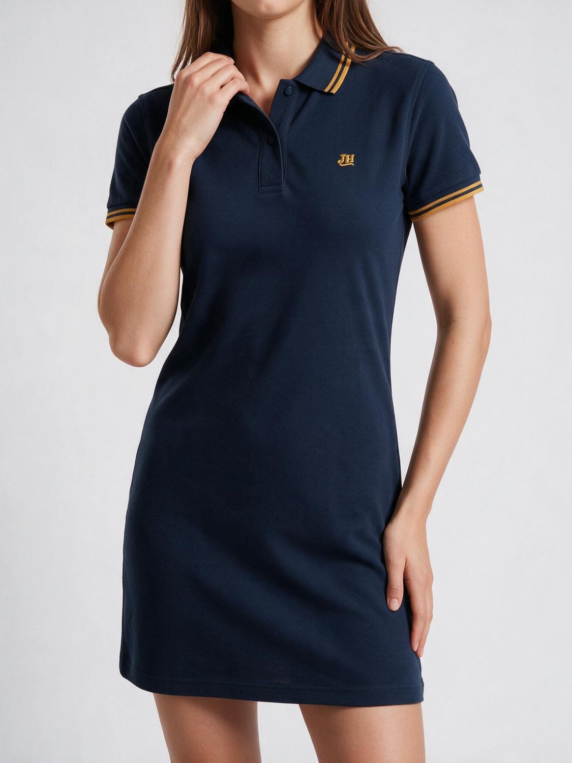 Vestido Polo JH - Navy/ocre