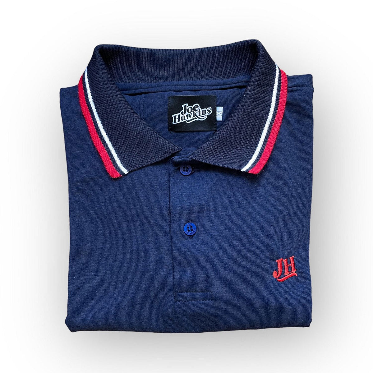 Polo ECO JH - Azul (Rojo/Blanco)